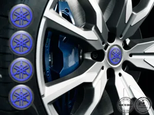 Yamaha Aufkleber auf Felgen Individuelle Epoxy-Ausgabe